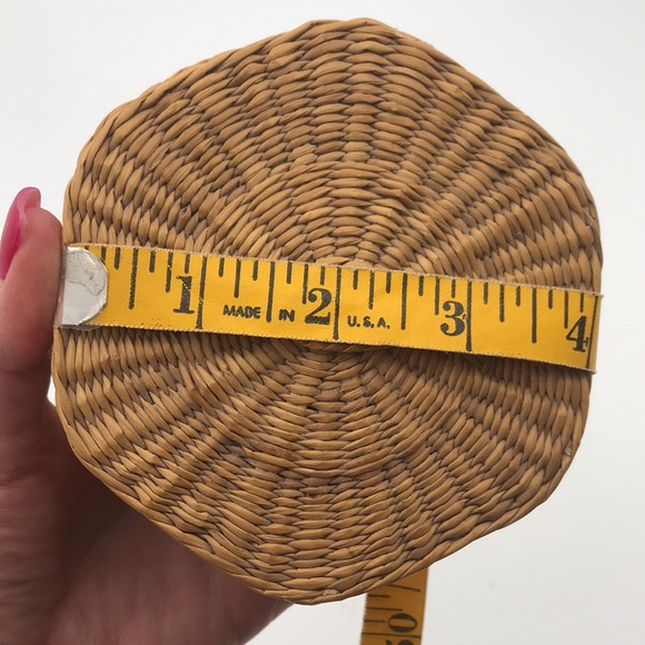 VTG Sweet Grass/Sea Grass Hexagonal Nesting Baskets w/Lids Set of 5 - Picture 8 of 9